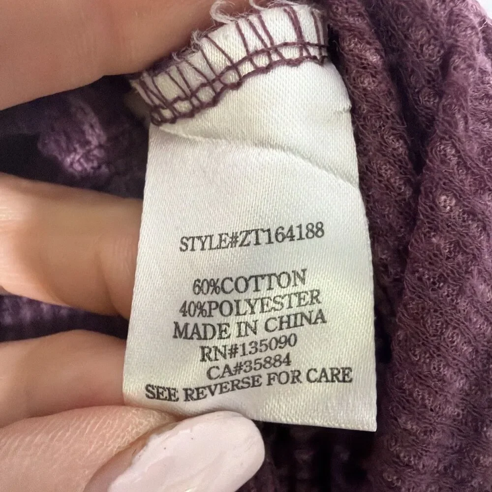 Z Supply Emerson Thermal M Whimsigoth 90s Grunge Boho-Chic Loungewear Gorpcore